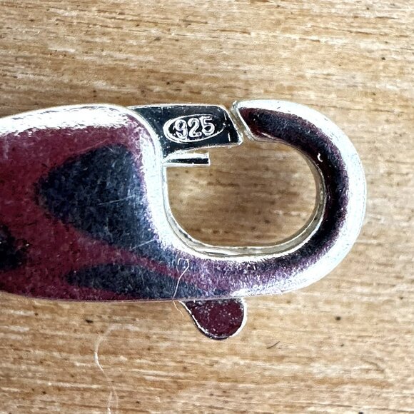 925 STERLING SILVER CHAIN CHARM BEADED BRACELETS - lot of 8 - 102g - Picture 5 of 12